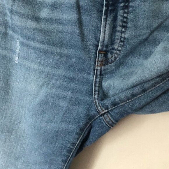 Everlane High Rise Skinny Jeans Blue Women’s Size 26 Distressed Stretch Denim - Picture 10 of 16